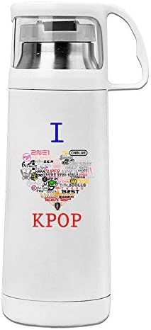 Fadah ??Love Kpop Korean Band Custom Vacuum Stainless Steel Insulated Travel Mug Cup Tumbler With Handle,12-Ounce by Fadah