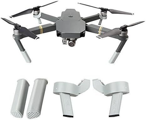 HiBloks Landing Gear Height Extender Kit Riser Stabilizers for DJI Mavic Pro,Black/White