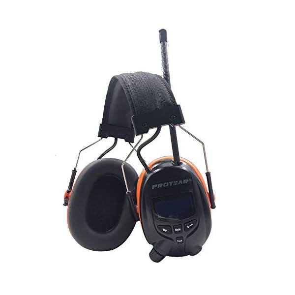 Protear Ear Defenders with DAB+/FM Radio & Bluetooth 5.2, Noise Cancelling Wireless Headphones for Workshop, Garden…