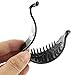 uxcell Plastic Women DIY Craft Hair Banana Clip Clamp Claw Grip 2pcs Black