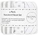 NODNAL CO. Bassinet Fitted Sheet Set 3 Pack 100% Jersey Gray Cotton for Baby Girl/Boy - Grey Chevron, Polka Dot and Stripe 160 GSM Sheets