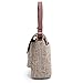 ECOSUSI Women Shoulder Crossbody Bag Flap-over Vintage Handbag Purse with Back Pocket, Brown
