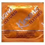 Kimono Microthin Ribbed/Textured, Premium Lubricated Latex Condoms and Silver Pocket/Travel Case-24 Count