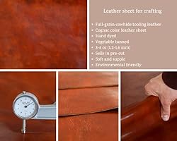 Full Grain Vegetable Tanned Tooling Leather Square