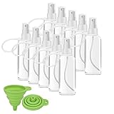 Crenics Plastic Clear Spray Bottles 10PCS Portable