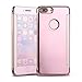 iMusi Cases for iPhone 7 Plus, Smart Clear View Window Plating PC Mirror Flip Phone Cover for iPhone 7 Plus - Rose Gold