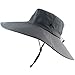 Peicees Super Wide Brim Sun Hat, UPF 50+ UV Protecton Fishing Hat, Waterproof Bucket Hat, Summer Outdoor Safari Cowboy Hat for Men Women Hiking Camping Hunting Adventure