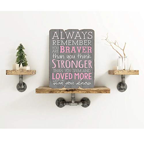 MODE HOME 11.81"X15.75" Decorative Wooden Wall Signs Vintage Wooden Wall Plaque Signs With Quotes Sayings (ALWAYS REMEMBER)