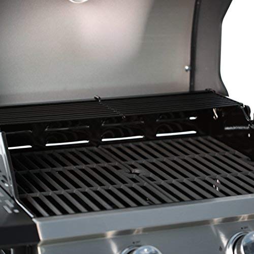 MASTER COOK Gas Grill,2-Burner Cabinet Liquid Propane Gas Grill- Stainless Steel 32000BTU 312 sq.in. Cooking Area Porcelain Grill Grate