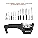 Knife Sharpener, MABOLON 3-Stage Kitchen Knife Sharpener, Helps Repair, Sharpening for All Dull Knife,Scissors Chefs and Pocket Knives,Cleaning Cloth Included
