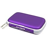 BIRUGEAR Hard Shell Carrying Case for Western Digital WD My Passport Ultra/ Ultra Metal Edition, My Passport Edge/Enterprise/Essential & More Portable External Hard Drives - Purple