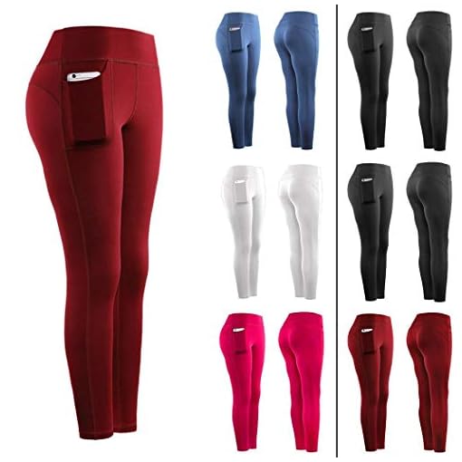 erholi Women Yoga Fitness Running Gym Stretch Sports Pockets Leggings Active Leggings Black - Image 6