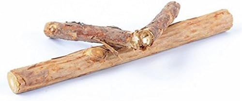 Alamana 2Pcs Pet Cat Kitten Natural Wood Catnip Molar Chewing Chew Stick Toy Tool