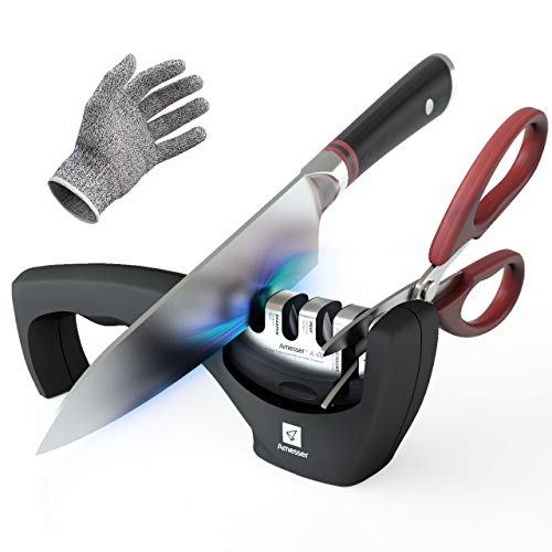 Amesser Handheld Professional Knife Sharpener 4 Stage sharpeners with