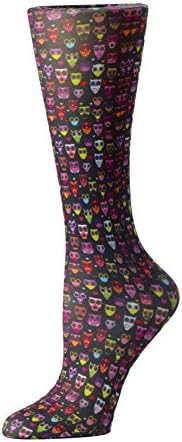 Cutieful Therapeutic Graduated 8-15 mmHg Compression Socks - Black Owls