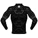 DRSKIN Compression Cool Dry Sports Tights Shirt Baselayer Running Leggings Yoga Rashguard Men (XL, Shirt Black)