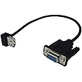 Vanki 1Pcs RS232 DB9 Female to USB 2.0 A Female Serial Cable Adapter Converter 8" Inch 25cm