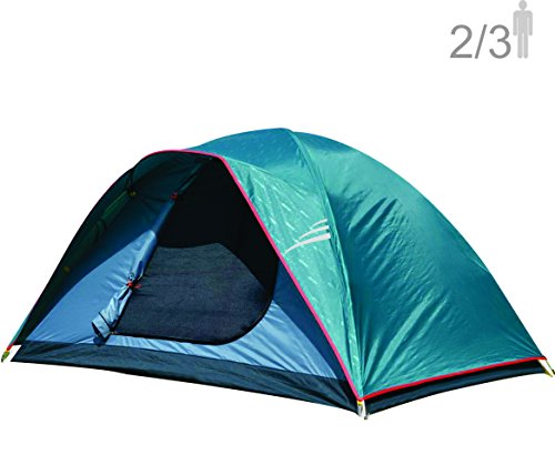 NTK Oregon GT 2 to 3 Person 5 by 7 Foot Outdoor Dome Family Camping Tent 100% Waterproof 2500mm, Easy Assembly, Durable Fabric Full Coverage Rainfly, Micro Mosquito Mesh
