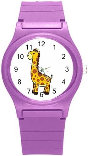 Kidozooo Boys Girls Cartoon Giraffe Wild Animal 1 3/8" Diameter Plastic Watch