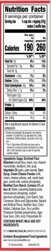 BETTY CROCKER MUFFIN TOPS MIX, CINNAMON, WITH TOPPING, 13.4 OZ