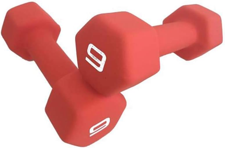 Bueuwe Dumbbells Weight Set, Cast Iron Hex Dumbbell for Child Women and Men, Available 1LB-10LB, Exercise Weights for Core and Strength Training,9lb
