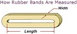 First Steps 10 x Large Thick Rubber Elastic Bands 6 inch 1/2 inch No.89 view 3