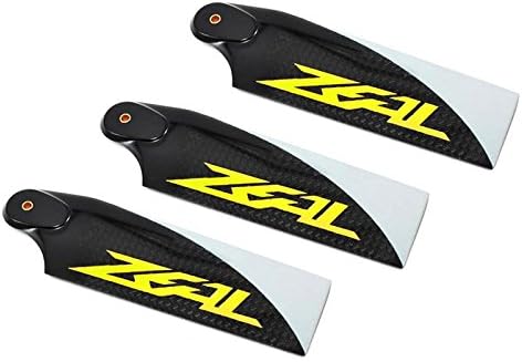 ZEAL 3-blade Carbon Fiber Tail Blades 115mm (Yellow)