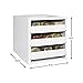YouCopia Original SpiceStack 18-Bottle Spice Organizer with Universal Drawers, White