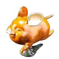 Zhao Xiemao Living Room Decoration Little Flying Pig Home Decoration Bedroom Desk Crafts Living Room Wine Cabinet TV Cabinet Porch Creative Gifts (Color : Gold, Size : 15x6.5x12.5cm)