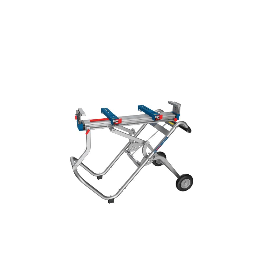 Soporte para sierra ingletadora BOSCH T4B Gravity-Rise con ruedas para sierras ingletadoras