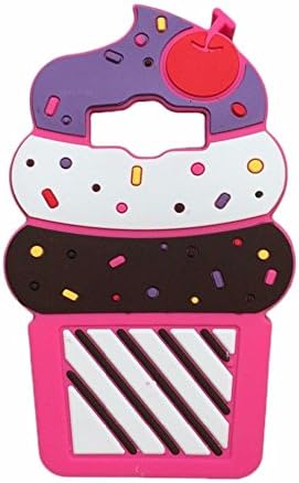 J1 Mini Prime Case,Galaxy J1 Mini Prime Case Silicone Cartoon Case,Three cray ice Cream 3D Soft Rubber Cover Case For Galaxy J1 Mini Prime Case