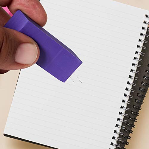 Kicko Neon Bevel Eraser 12 Pack Jumbo Classic Rectangular Shaped