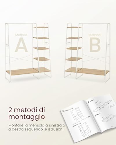 Stand Appendiabiti con Scarpiera, 5 Ripiani Portaoggetti