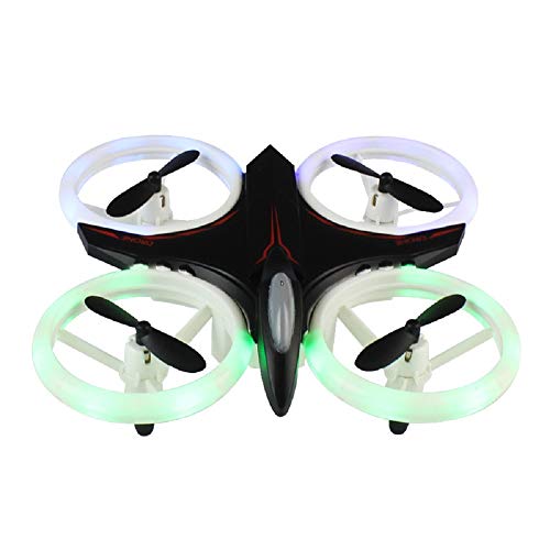 Maonet Black JJRC XXD158 Cool Light 6-Axis Gyroscope Headless Mode Plastic Mini RC Quadcopter RTF (Black, 15155.2cm)