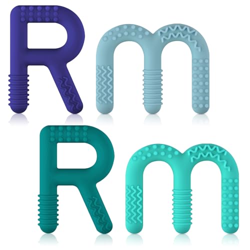 ERKOON Sensory Chew Toys for Autistic Children, 4 Pack Silicone Chewy Tube Oral Motor Tools for Sensory Kids with Autism, Biting, ADHD, SPD, Chewies with Special Needs, Teething Sticks Toys at Amazon