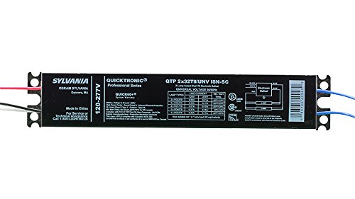Sylvania 51405 QTP-2X32T8/UNV-PSN-TC 60W Electronic Programmed Start Fluorescent Ballast