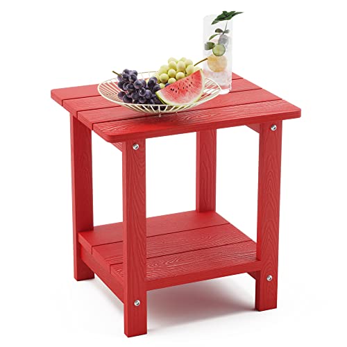 LUE BONA Outdoor Side Table Bright Red