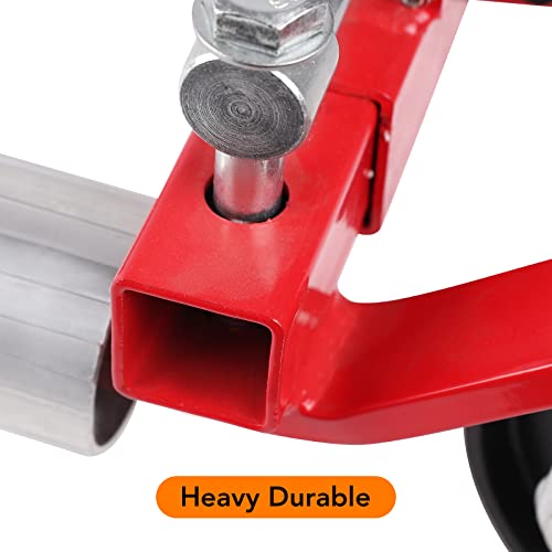 Hydraulic Wheel Dolly Tire Jack with Ratcheting Foot Pedal, 1500LBS Vehicle Positioning Car