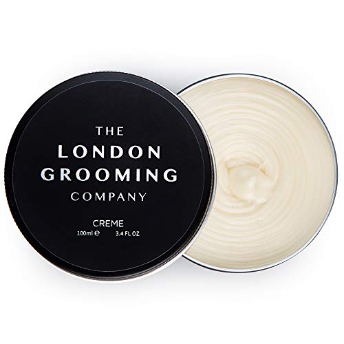 The London Grooming Company Creme for Men - Medium Hold and Low Shine Matte Finish - 3.4oz Water Based Men's Hair Product, Easy to Wash Out - Oud Wood Scent (Best Water Based Hair Products)