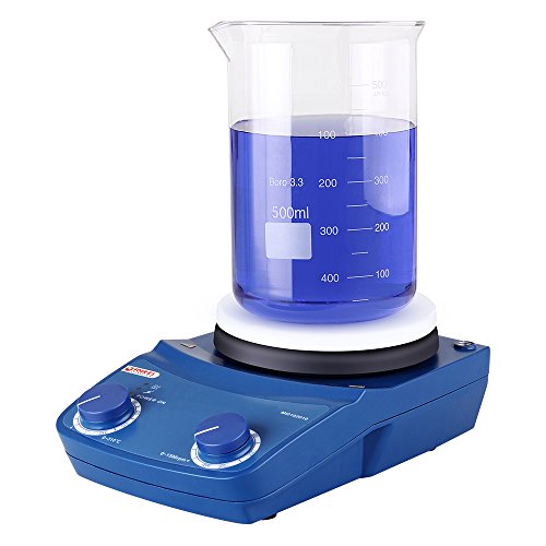 Four E's Scientific 5 inch 50-1500rpm Lab Magnetic Hotplate Stirrer - Thumbnail 4