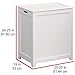 Oceanstar RHP0109W Rectangular Laundry Wood Hamper, White Finished