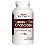 Glucosamine & Chondroitin Sulfate 750/600 Triple Strength (250 Tablets)