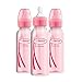 Dr. Brown's Options+ Baby Bottles, 8 Ounce, Pink, 3 Count