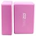 Fit Spirit▒ Set of 2 Pink Exercise Yoga Blocks - 9x6x4 (1pc) & 9x6x3 (1pc)