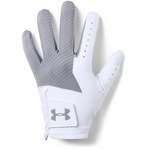 Under Armour Medal Golf Glove - Steel, White, Steel - LMD