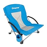 KingCamp Low Sling Beach Camping Concert Folding Chair with Mesh Back