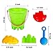 FunsLane Outdoor Beach Sands Toys Set, with Bucket, Rake, Sand Play Tools Gift Toy for Kids Children, 25 Pcs