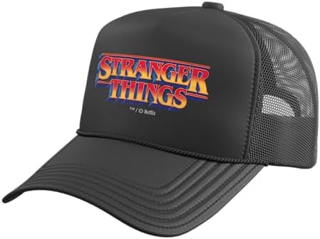 Amazon.com: Stranger Things Logo Trucker Hat - Officially Licensed