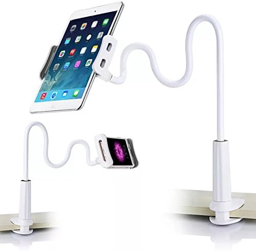 YanhuanChan Adjustable Phone Stand/iPhone Stand,[Multi-Angle] Aluminum Cell Phone holder, Smartphone Dock for All Cell Phones and Tablets,For iPad,iPhone X/8/7/6s/6 Plus,Samsung,Huawei(White)