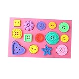 Allforhome(TM) 14 Cavity Silicone Fondant Mould Mold Cake Sugar paste Decorating Button pattern Baking Tool